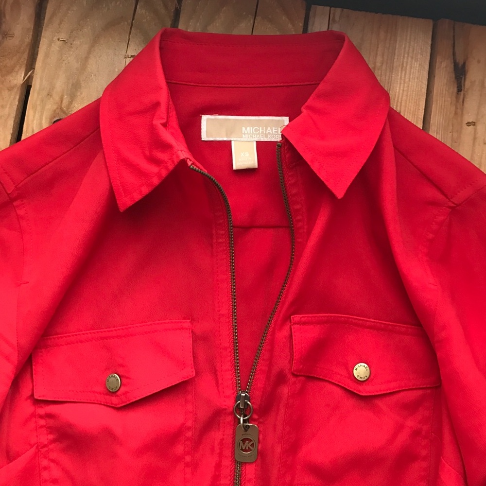Michael Kors red blouse