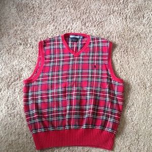 Plaid sweater vest (Ralph Lauren)