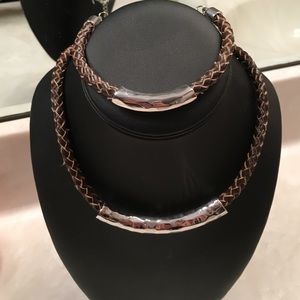 Premier Designs leather necklace