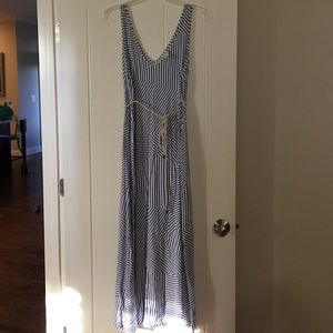 Nautical maternity dress