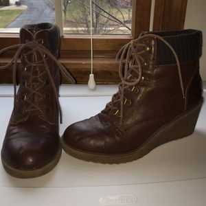 Brown LaceUp Booties