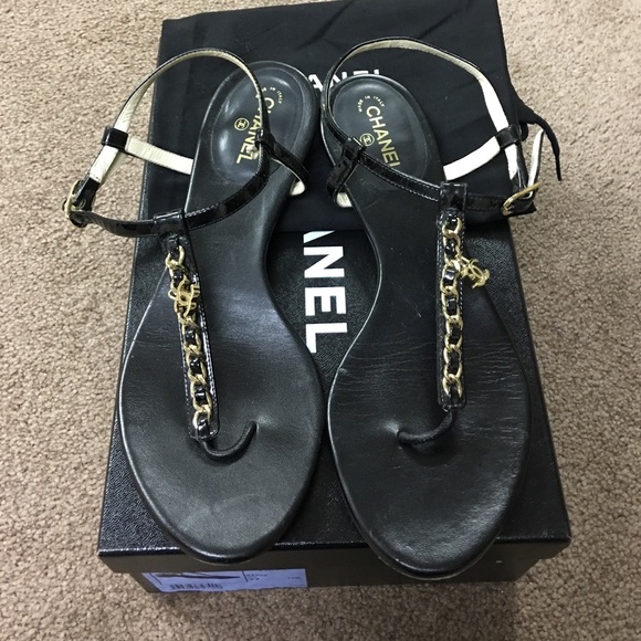chanel sandals strap