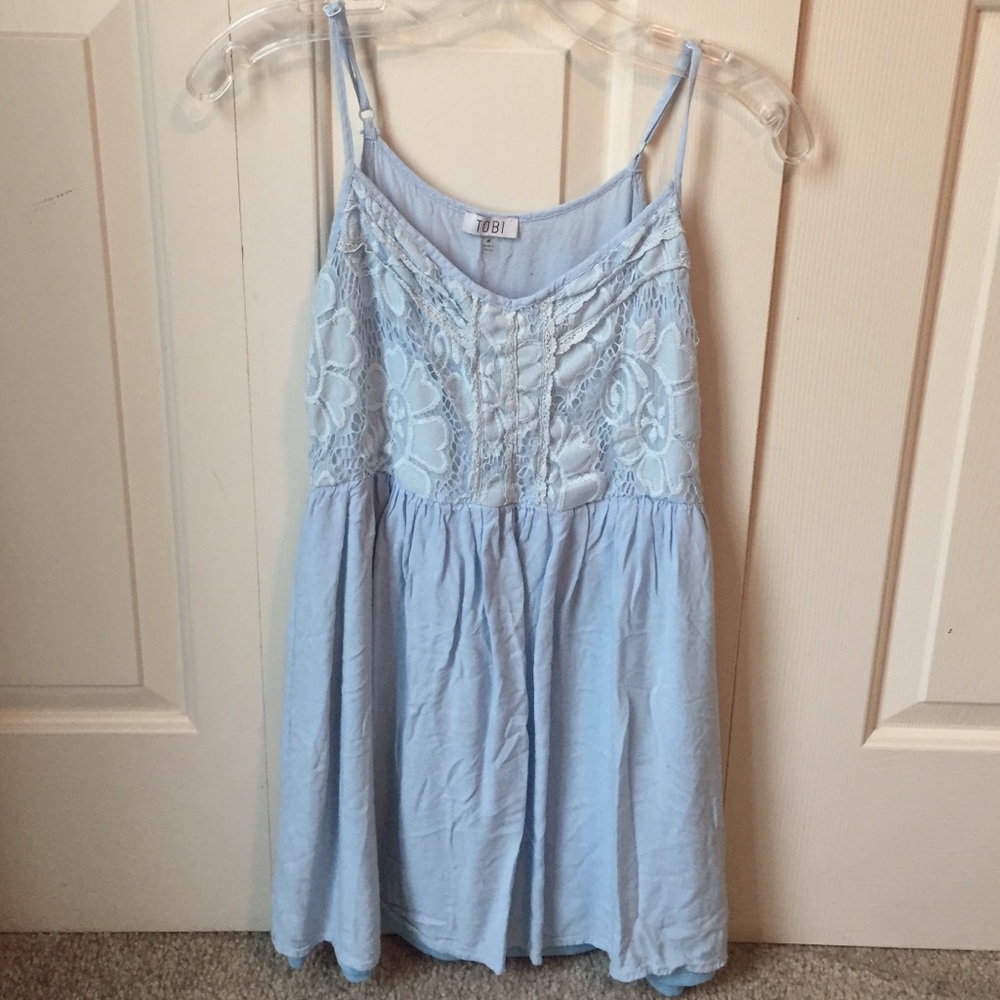 Tobi sky blue sun dress
