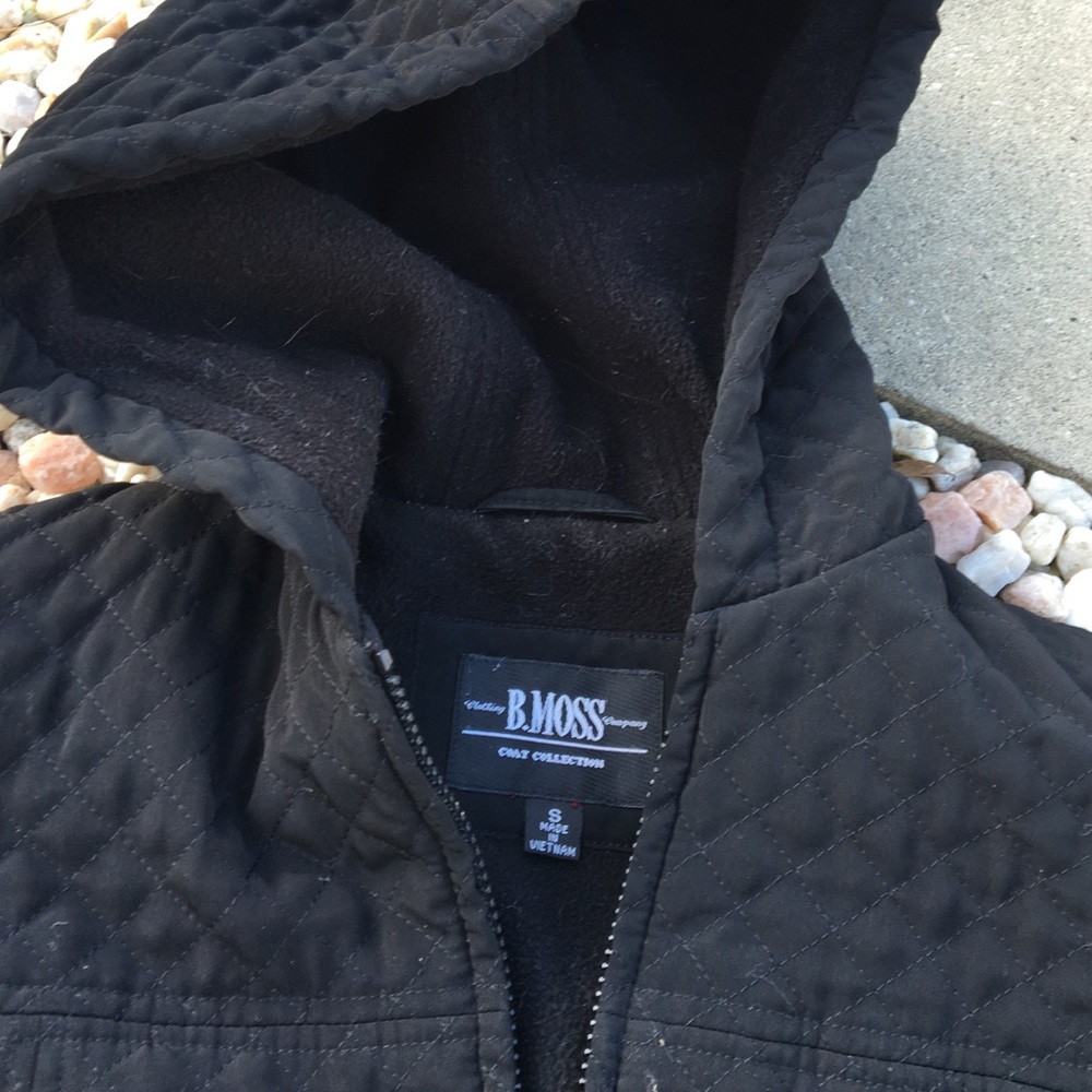 B. Moss Black hooded Jacket