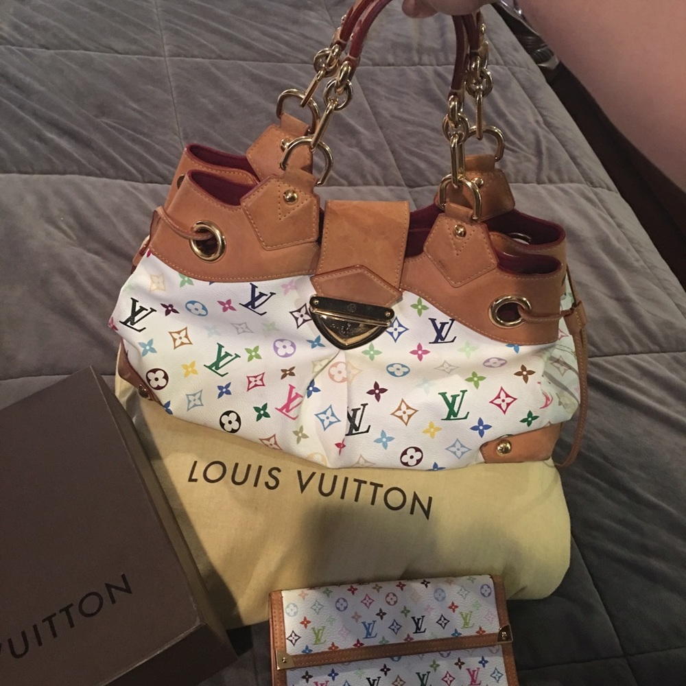 LV handbag and matching wallet