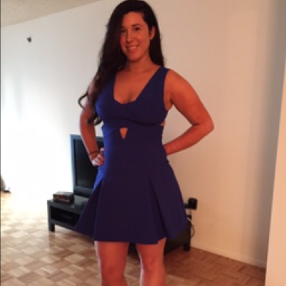Blue bcbg cocktail dress
