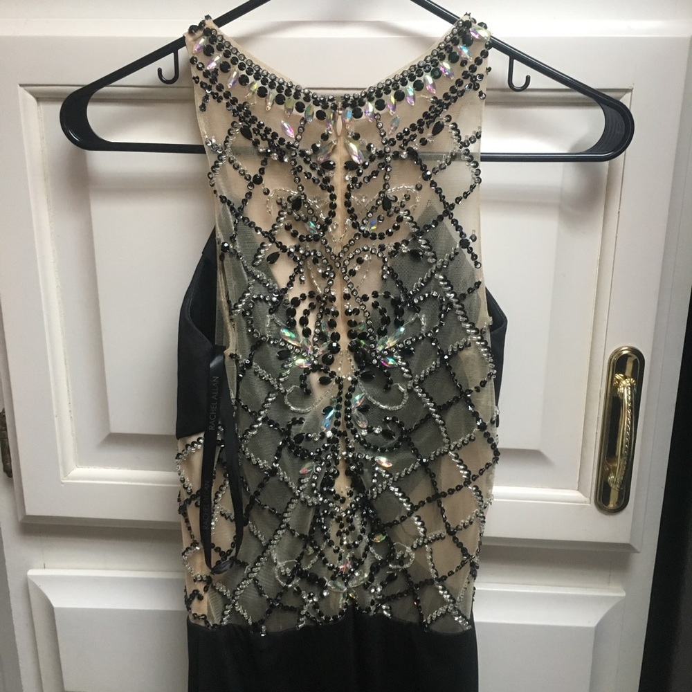 Beautiful beaded black prom or formal dress - Picture 2 of 4