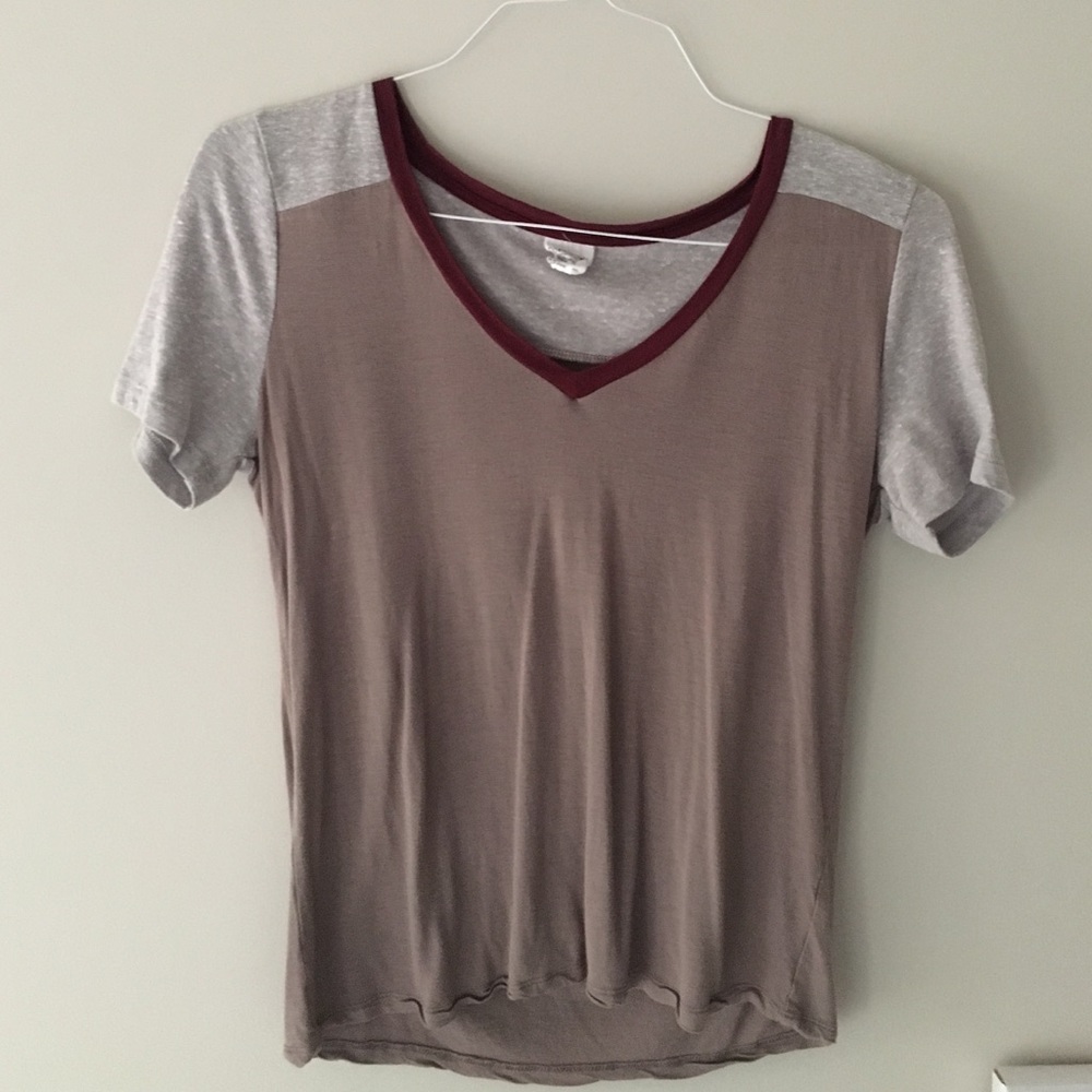 two toned tee