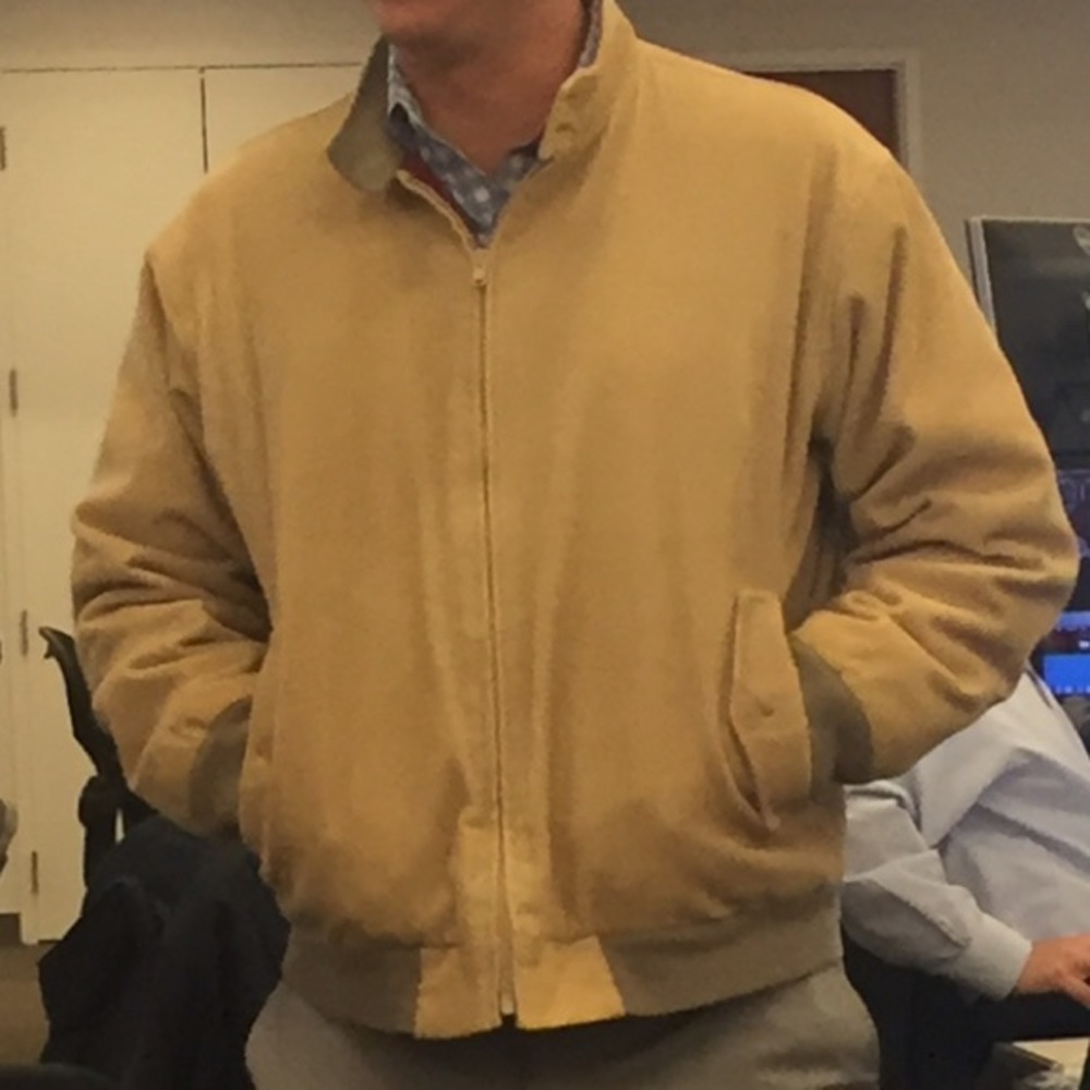 IZOD Vintage Men's Corduroy Tan Jacket
