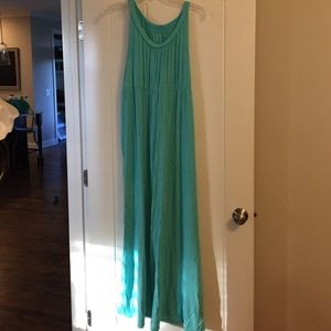Aqua maternity dress