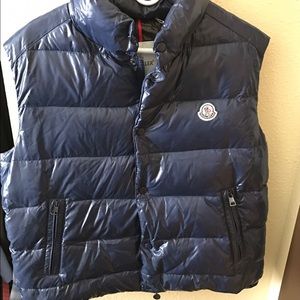 Blue moncler blue vest