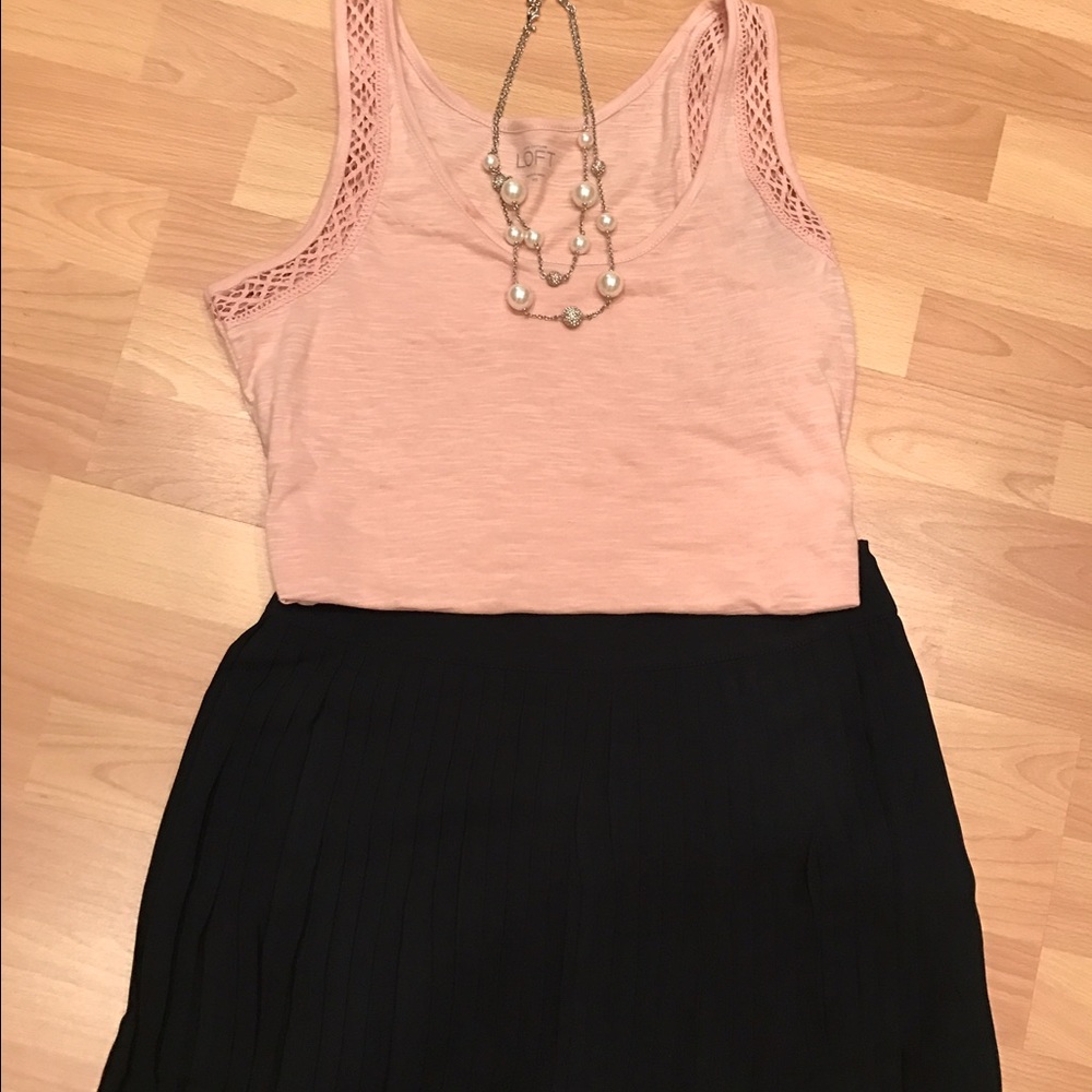 Lauren Conrad Black Pleated Skirt/Skort