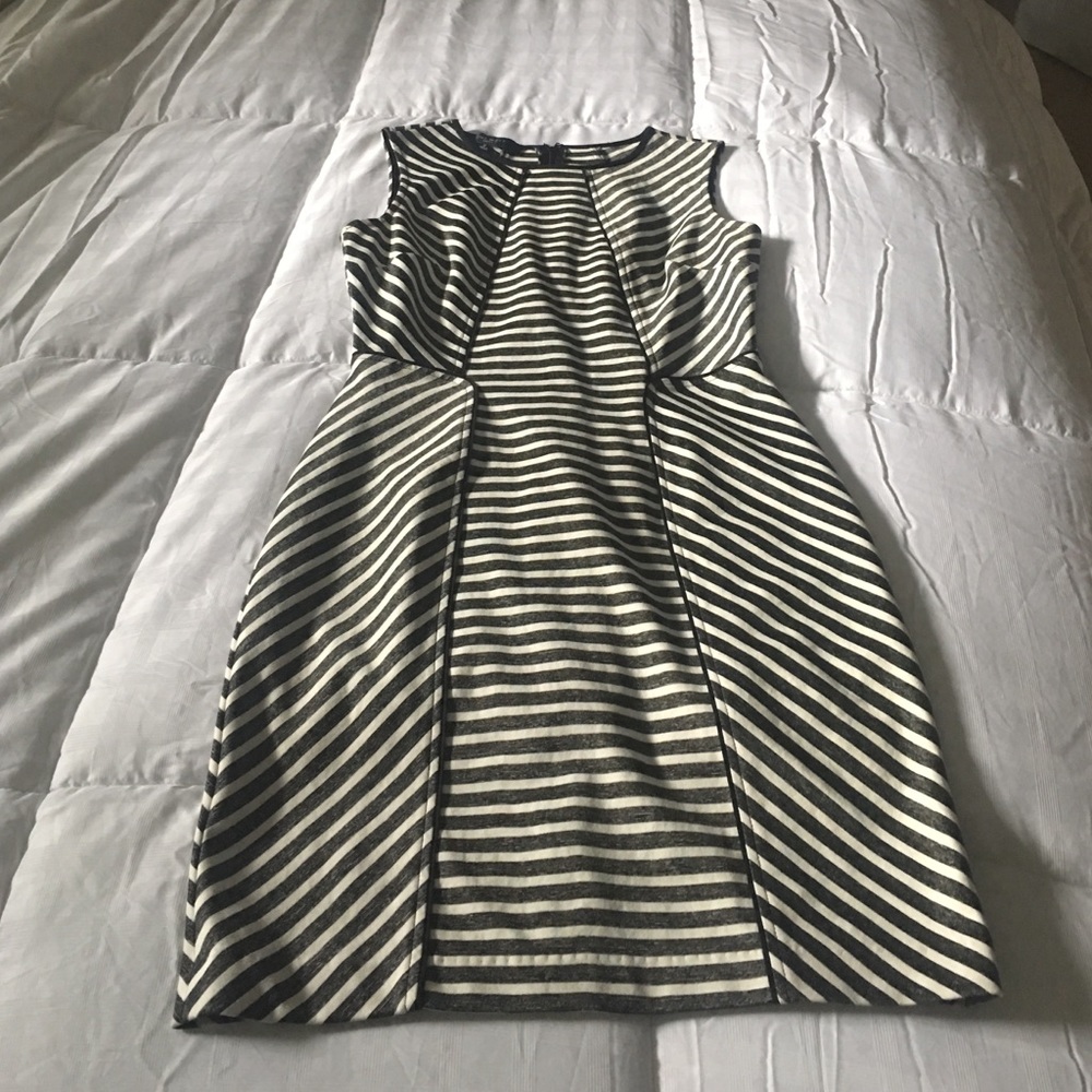 Striped Nine West pencil dress