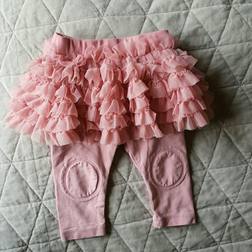 Baby GAP tutu leggings, blush pink