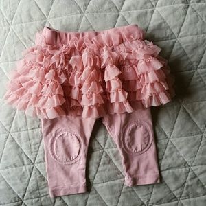 Baby GAP tutu leggings, blush pink