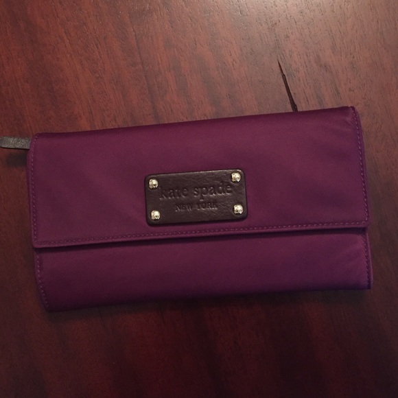 kate spade Handbags - AUTHENTIC Deep Purple KATE SPADE Wallet