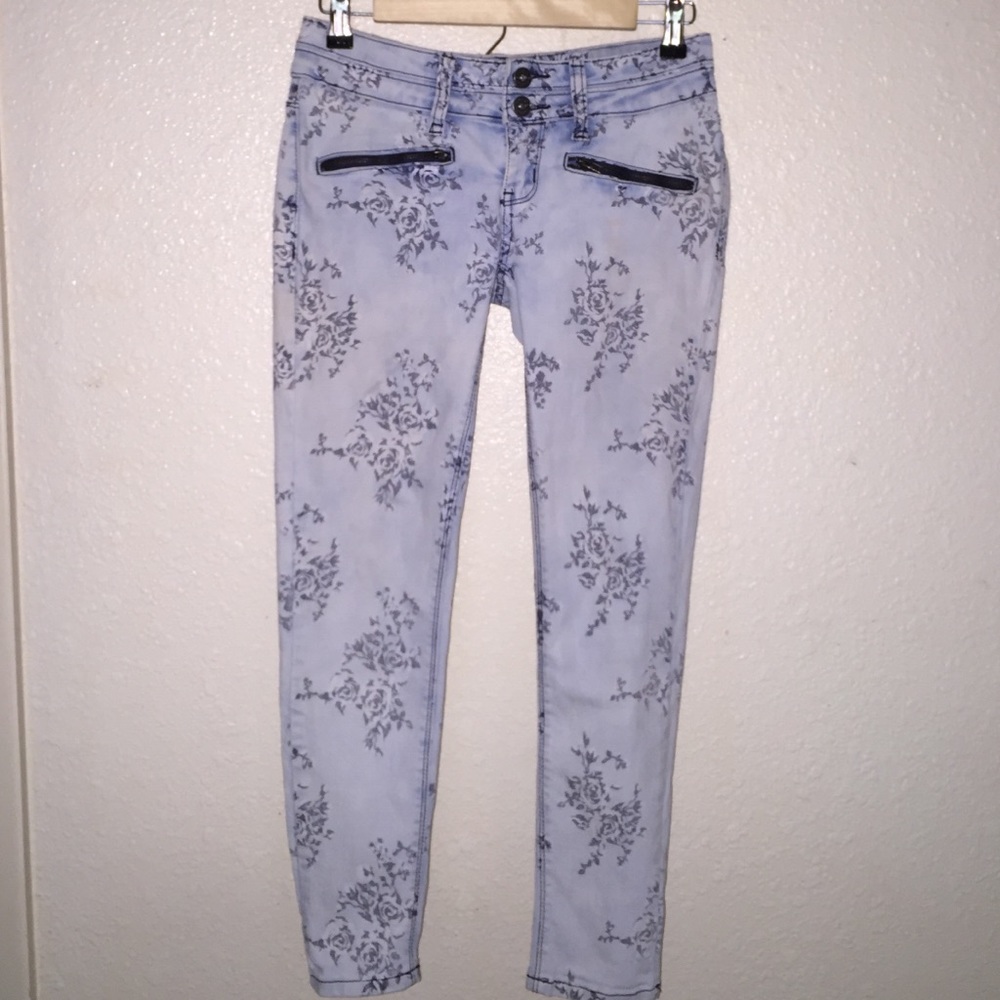 Woman's floral denim