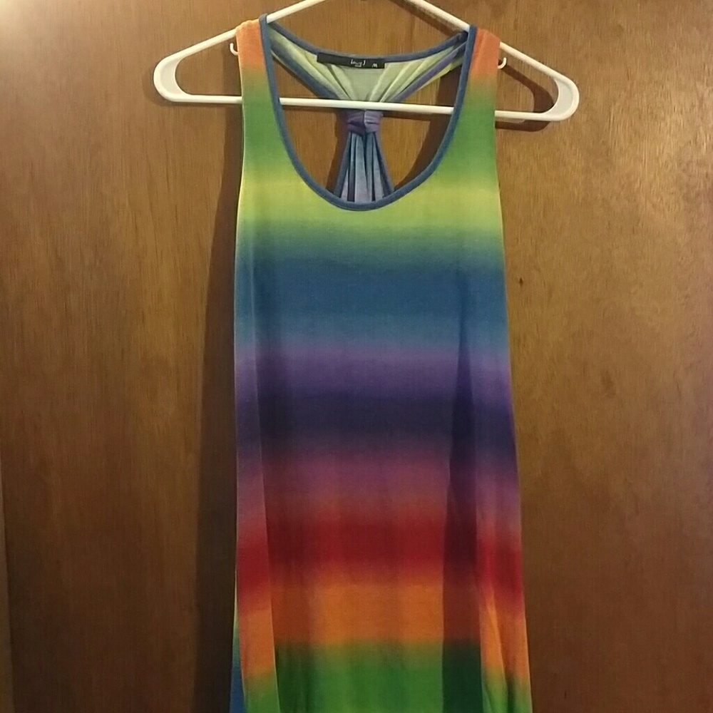 Rainbow maxi dress