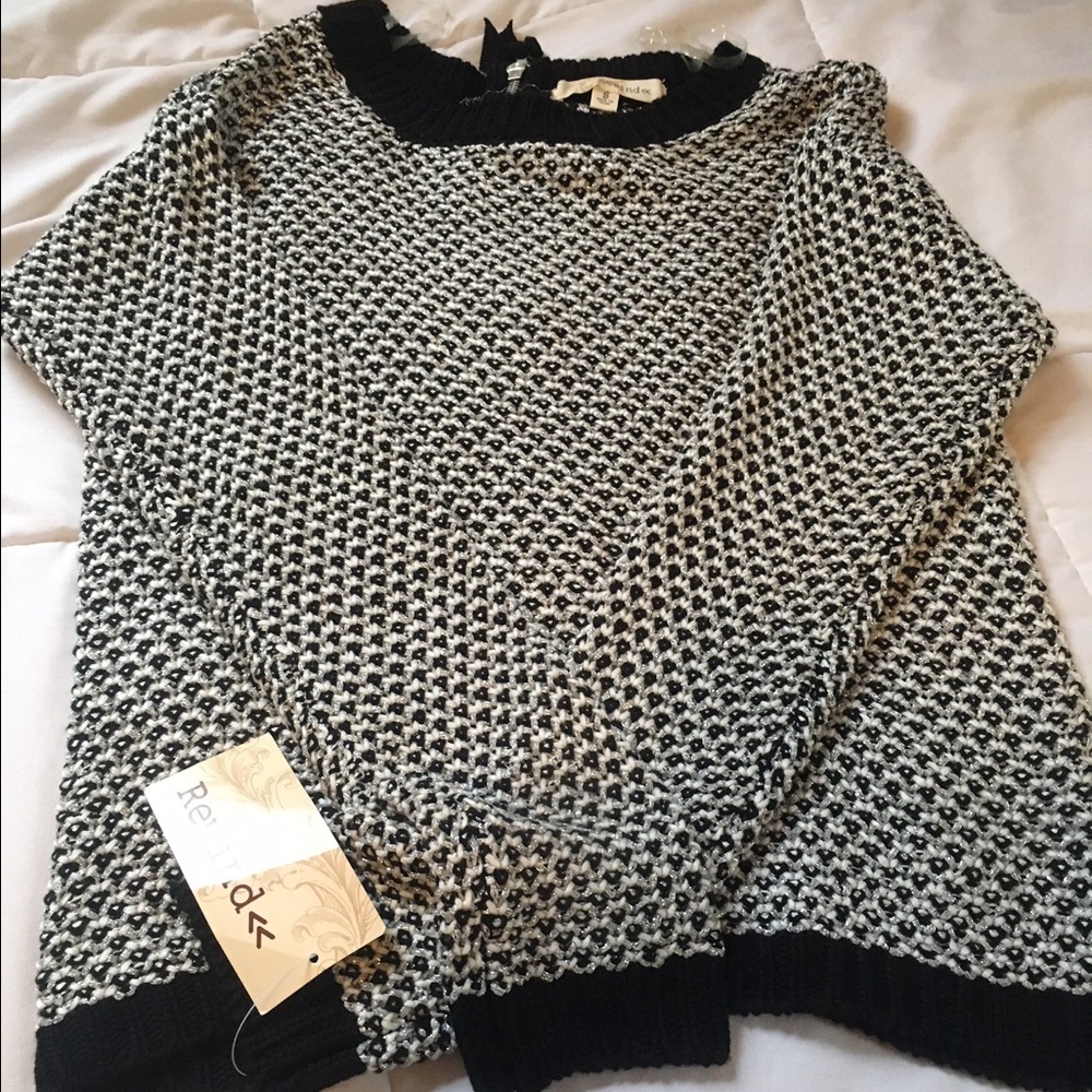 NWT!! black and white sweater
