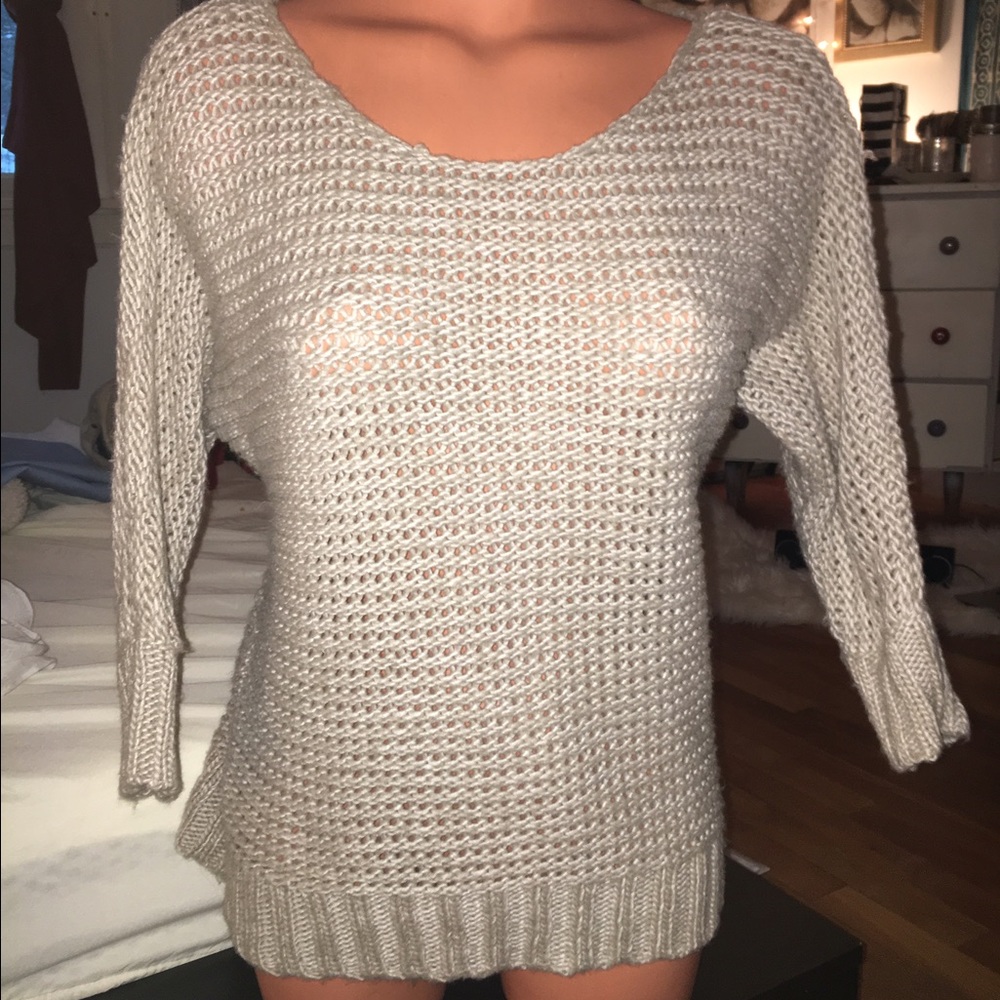 Cream sweater