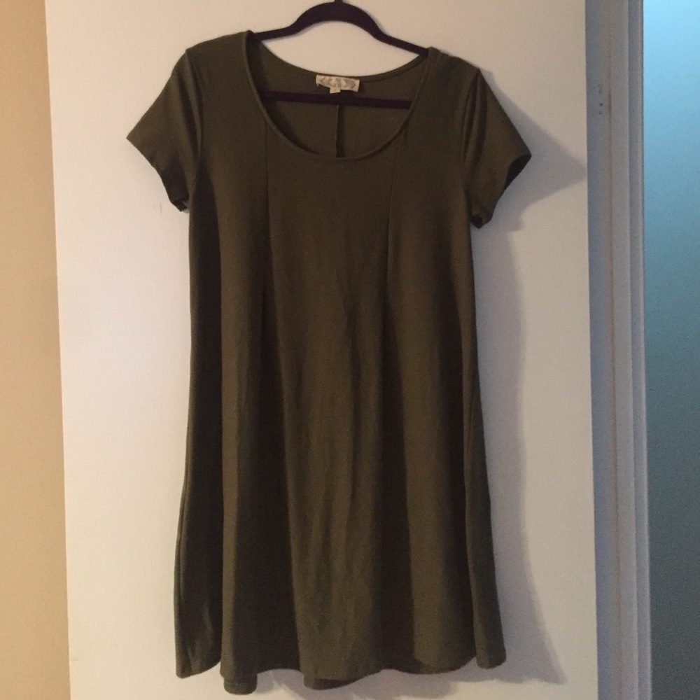 Olive green dress