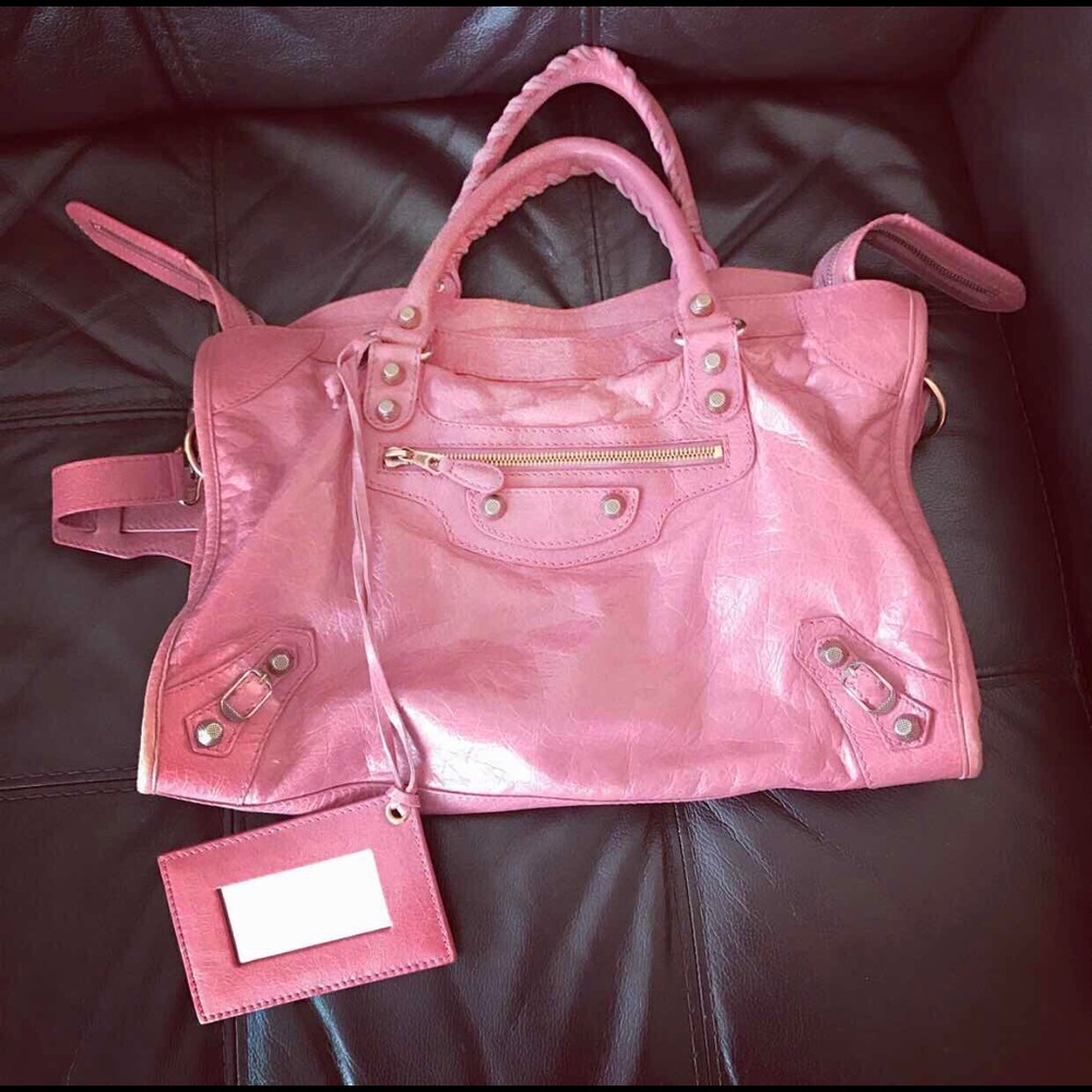 Authentic Balenciaga Cold Pink Hand Bag