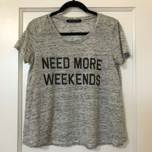 gray marled graphic tee