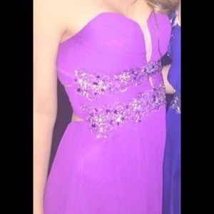 A long formal dress.