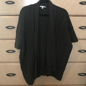 CAbi Olive Green Sweater size small short sleeve