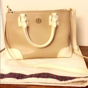 Tan and beige Tory Robinson