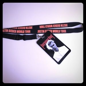 Justin Bieber World Tour lanyard