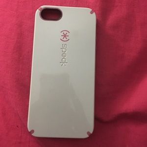 Pebble Grey/ Raspberry Speck case for iphone 5/5s