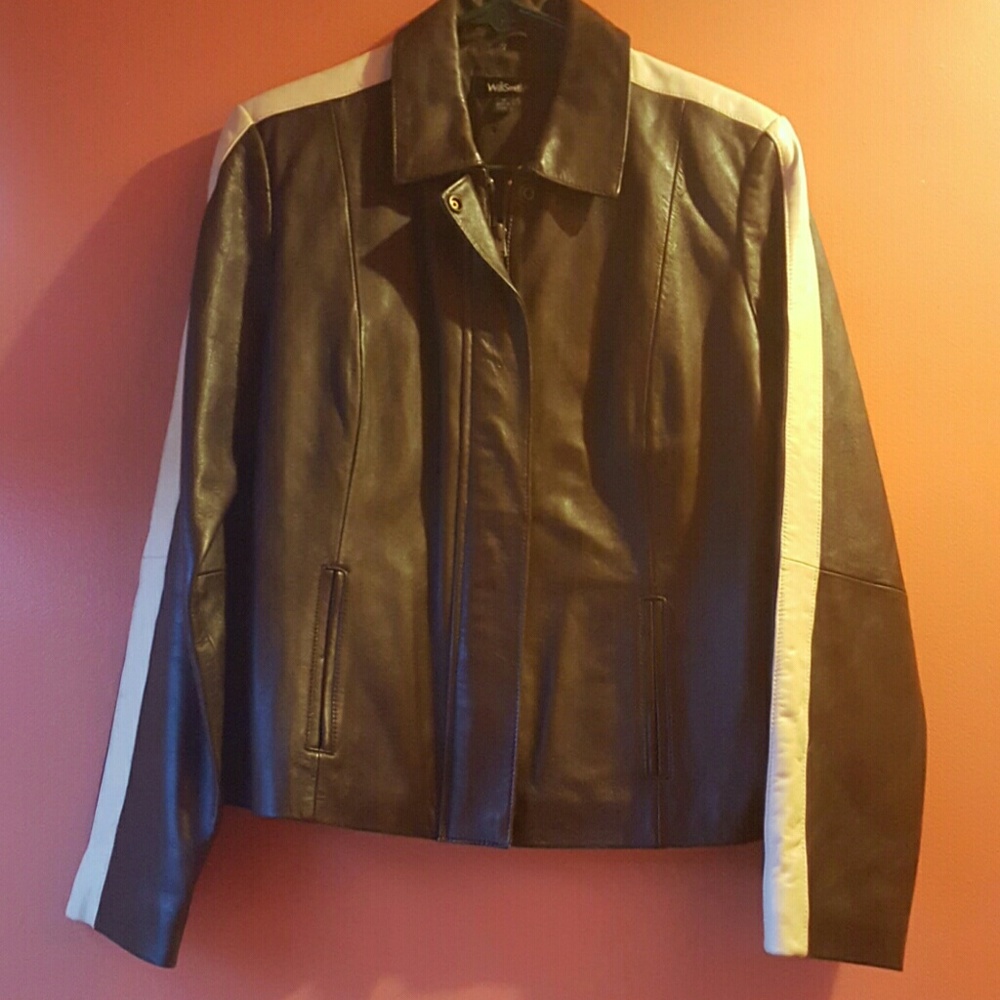 Will Smith  brown leather jacket