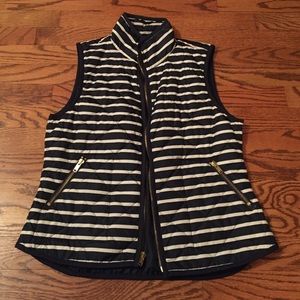 Striped Puffer Vest