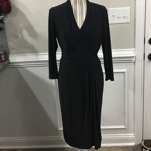 Chaps faux wrap dress