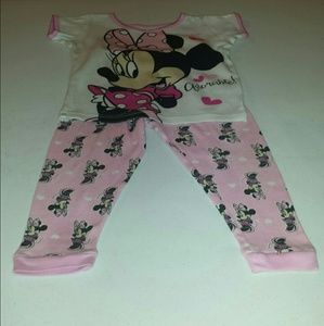 Minnie Mouse Cotton Toddler Pajamas