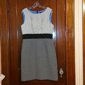 Pretty polka dot sheath dress