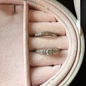One Carat past present future wedding set!