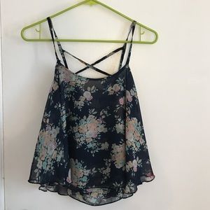 Floral crop top