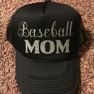 Baseball Mom Vinyl Hat