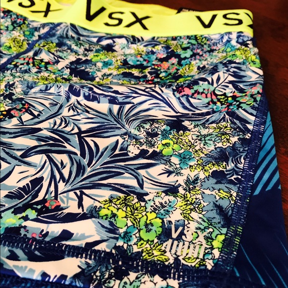 *SOLD* Floral VSX Sport Spandex Shorts - Picture 3 of 3