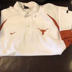 Nike Dry Fit Longhorn Short Sleeve Golf Shirt