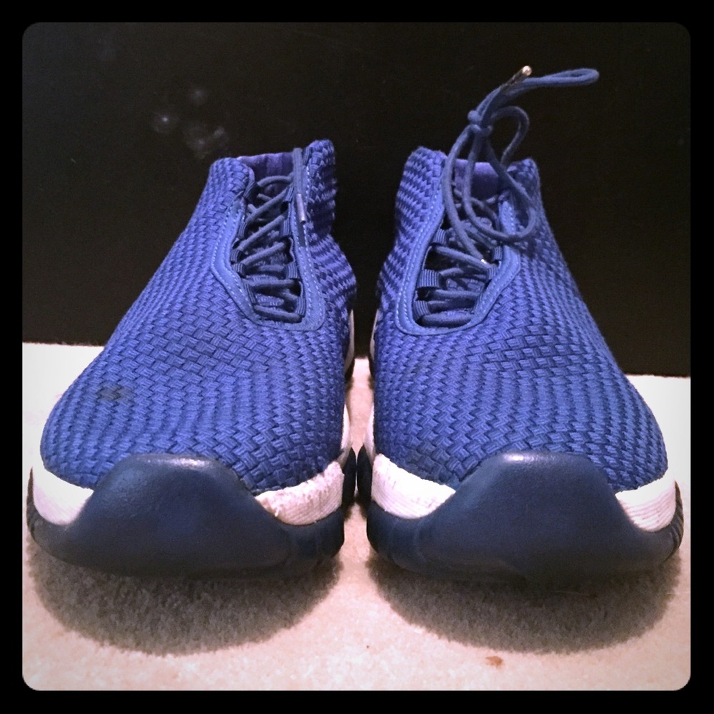AIR JORDAN FUTURE BLUE/ WHITE. Size: 10