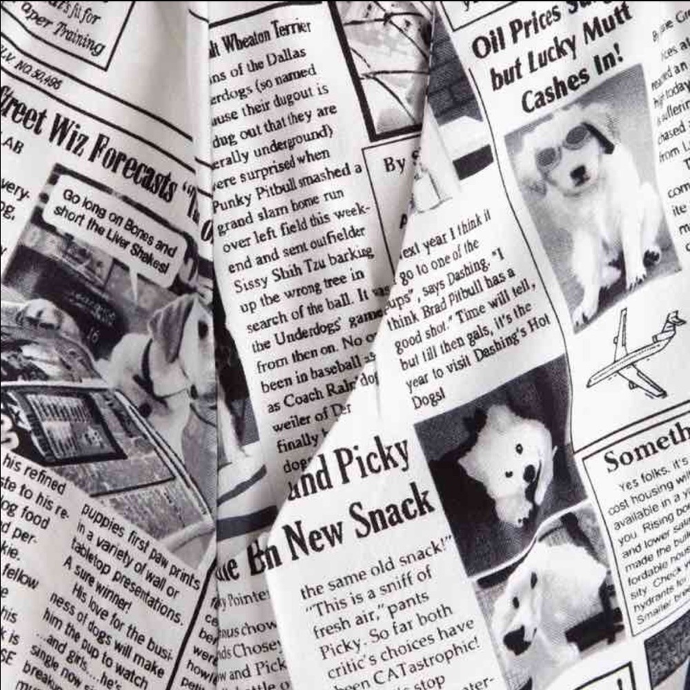 Modcloth Dog Newspaper Dress