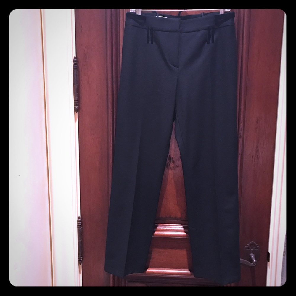 ❌SOLD❌JILL SANDER- WOOL TROUSER WITH VELVET DETAIL