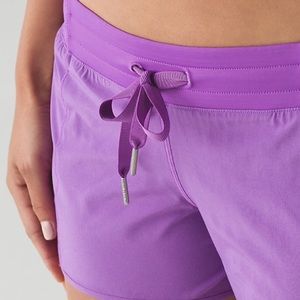 NWT Lululemon Hotty Hot Shorts--Long in Purple