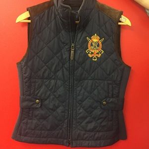 Ralph Lauren vest with suede detail