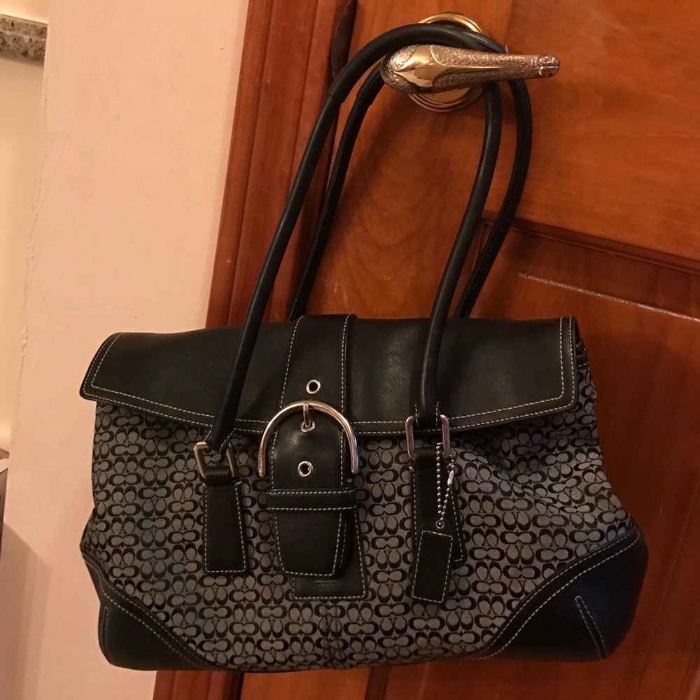 Coach Signature two handle bag