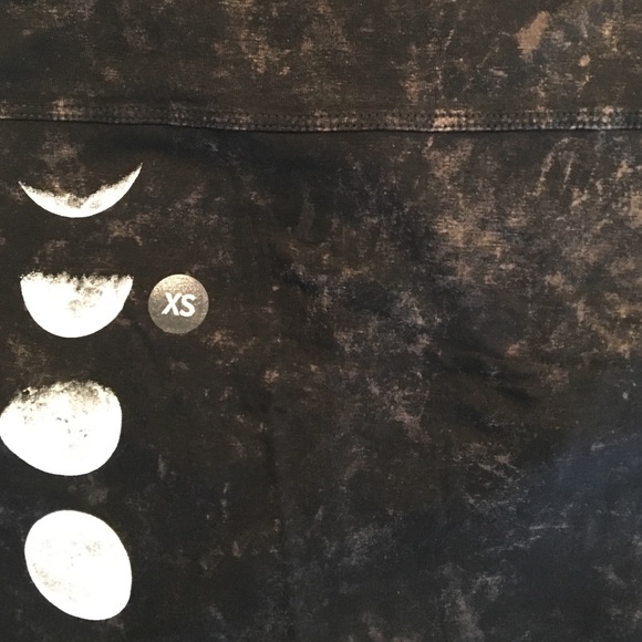 Black w/ White Wash Printed Moon Blouse - Picture 4 of 4