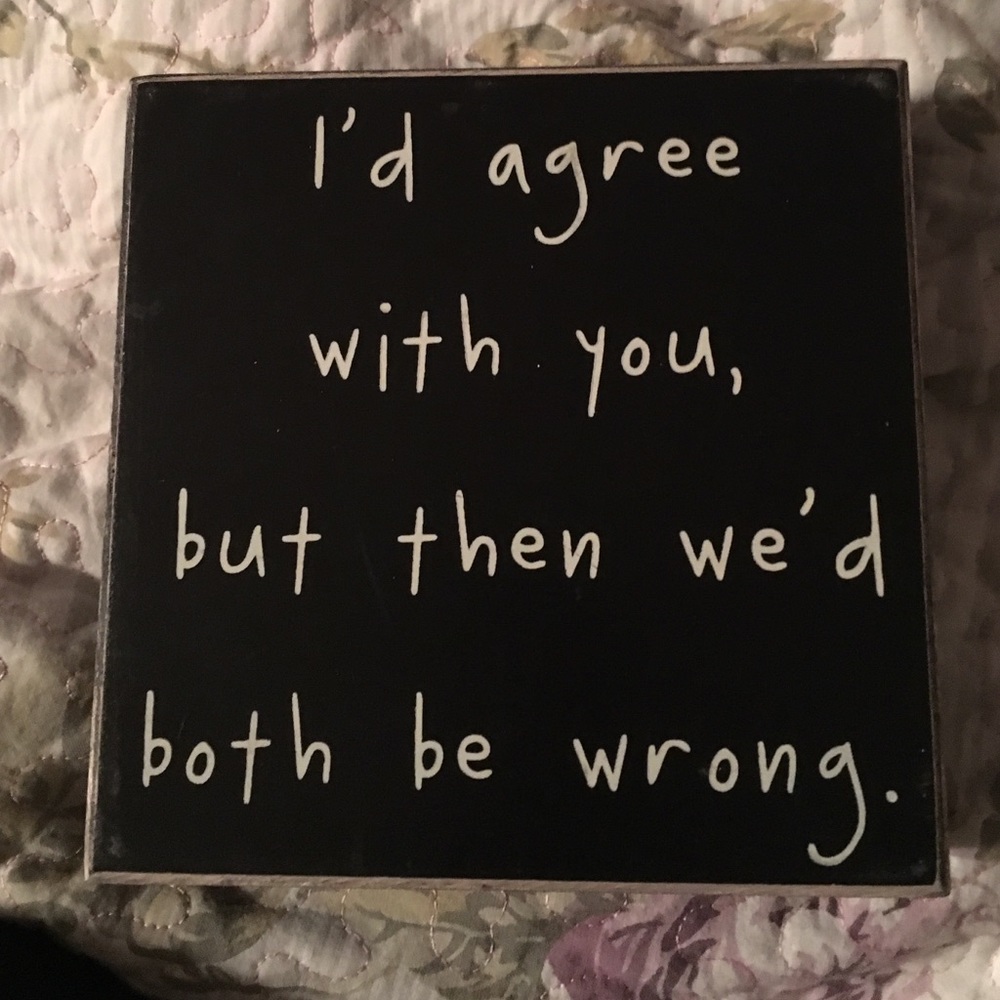 Decorative wooden sign (new)